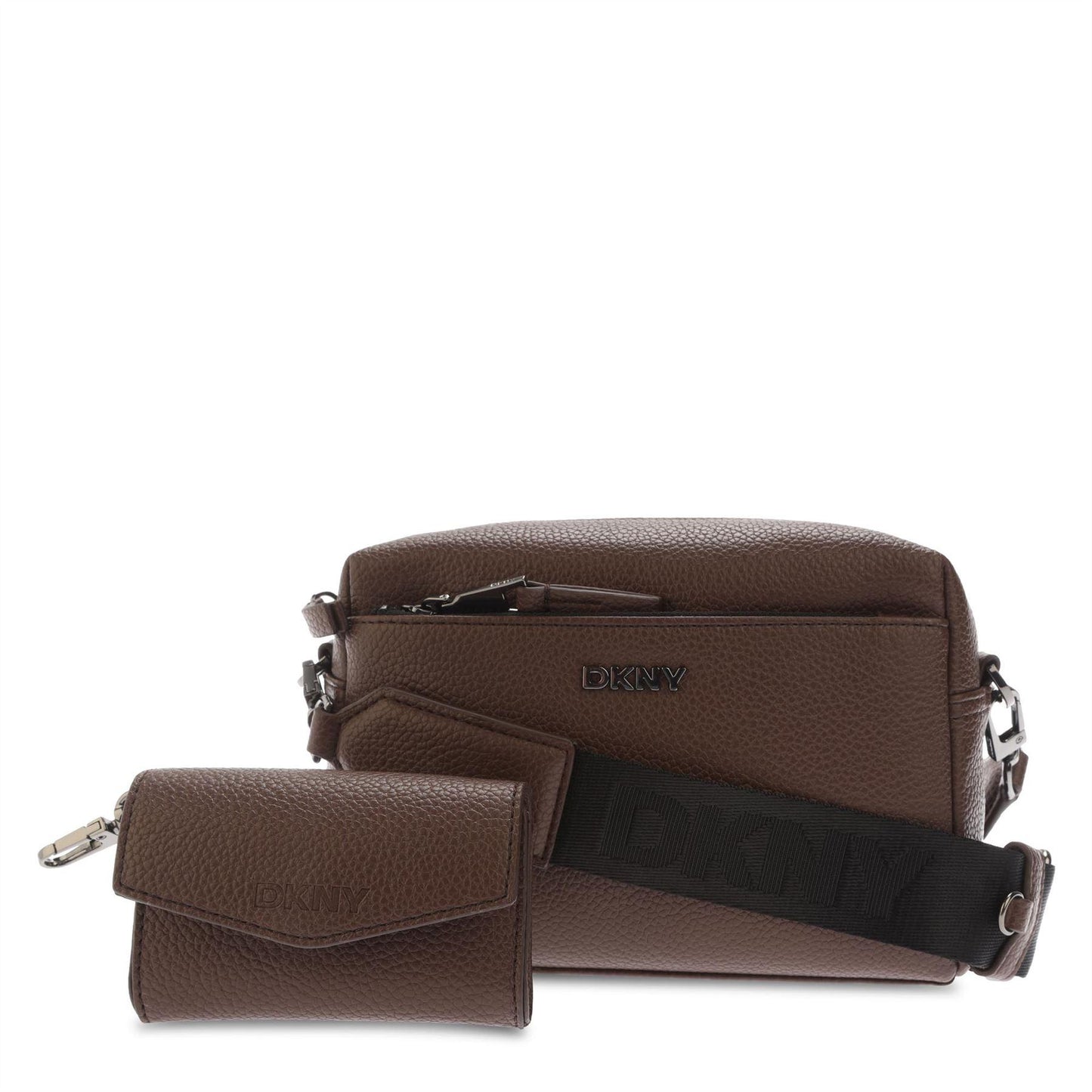 Brown - Front - DKNY Tate Crossbody Bag