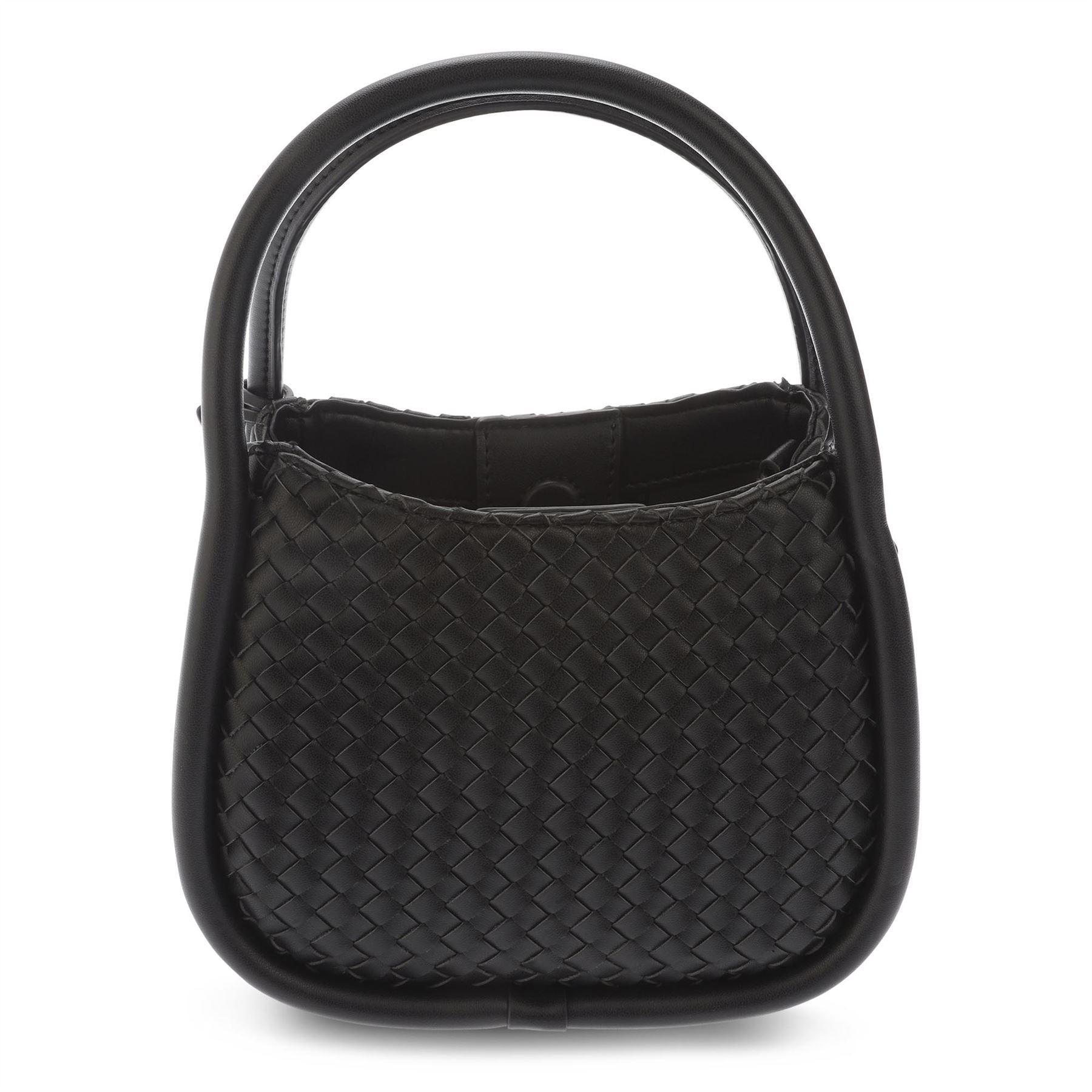 Black-Silver - Back - DKNY Womens-Ladies Capri Hobo Crossbody Bag