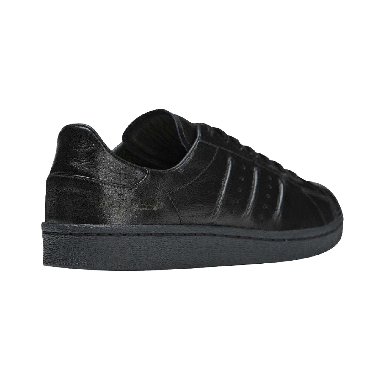 Black - Back - Adidas Mens Y-3 Superstar Leather Trainers