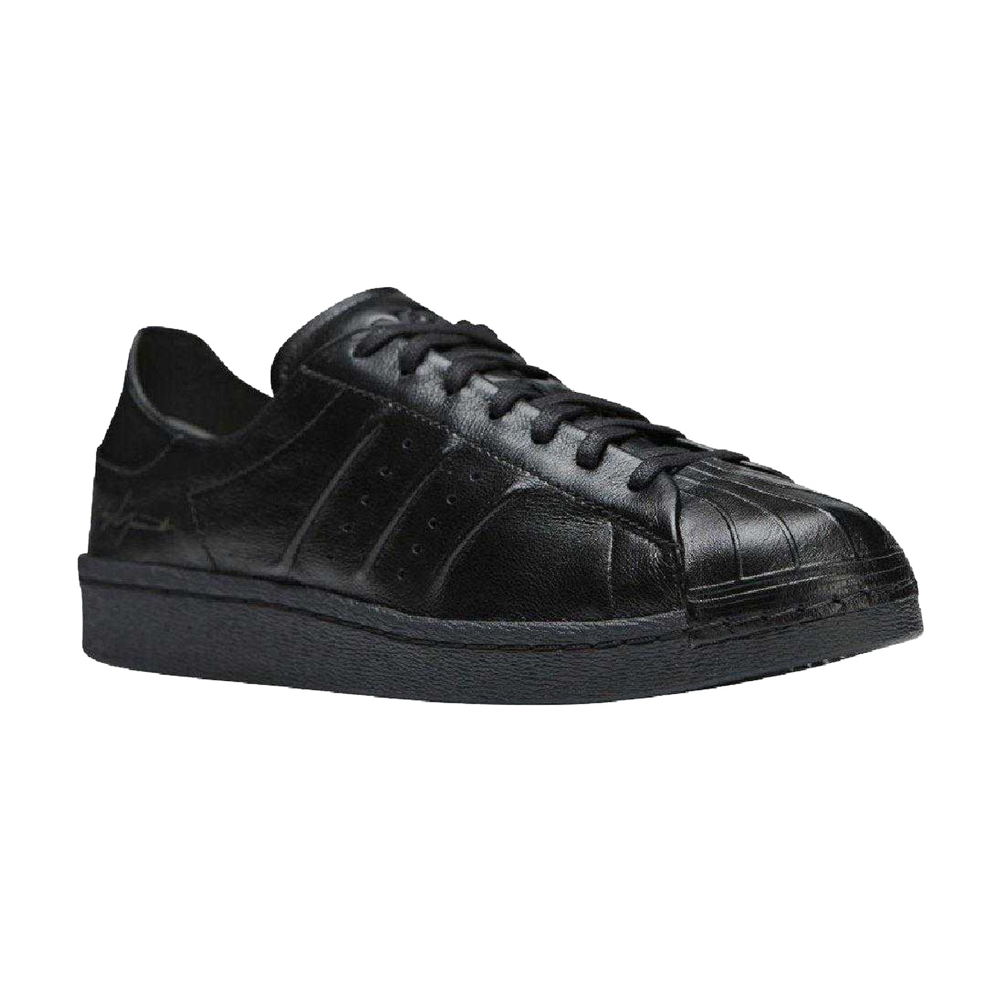 Black - Front - Adidas Mens Y-3 Superstar Leather Trainers