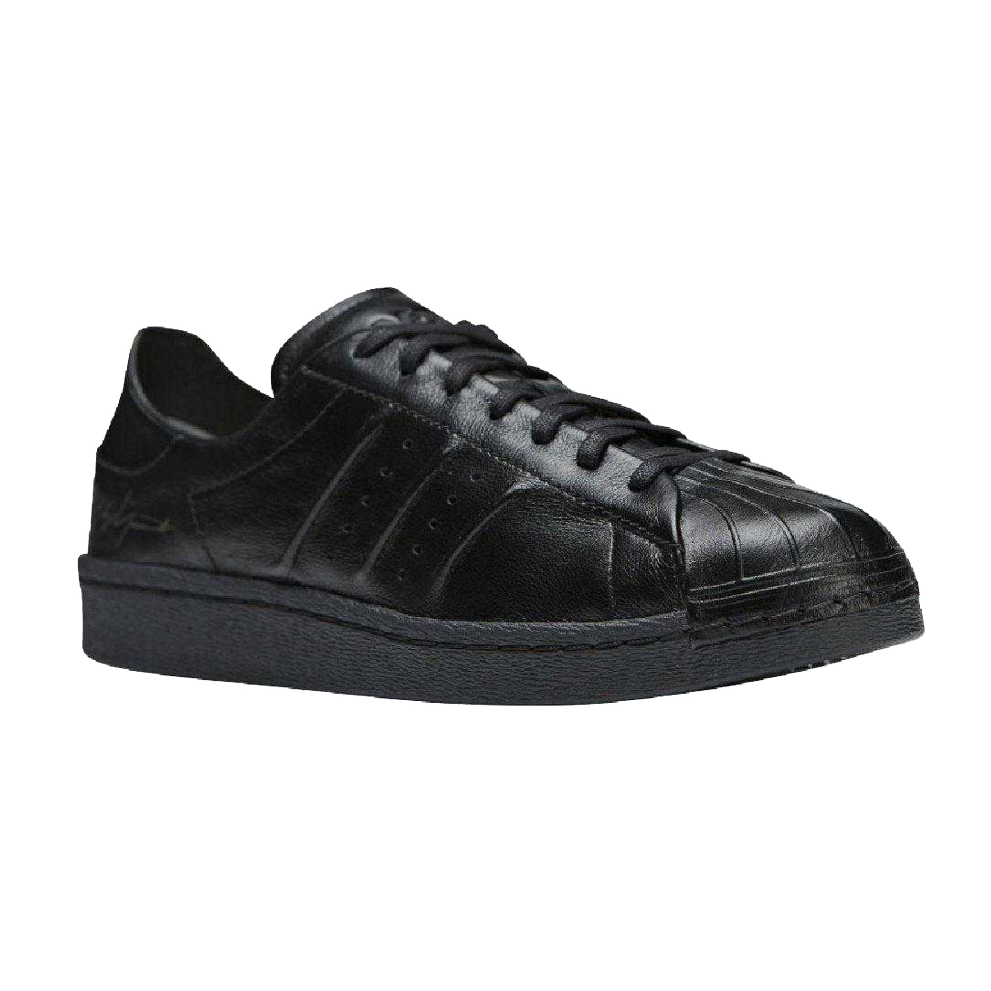 Black - Front - Adidas Mens Y-3 Superstar Leather Trainers