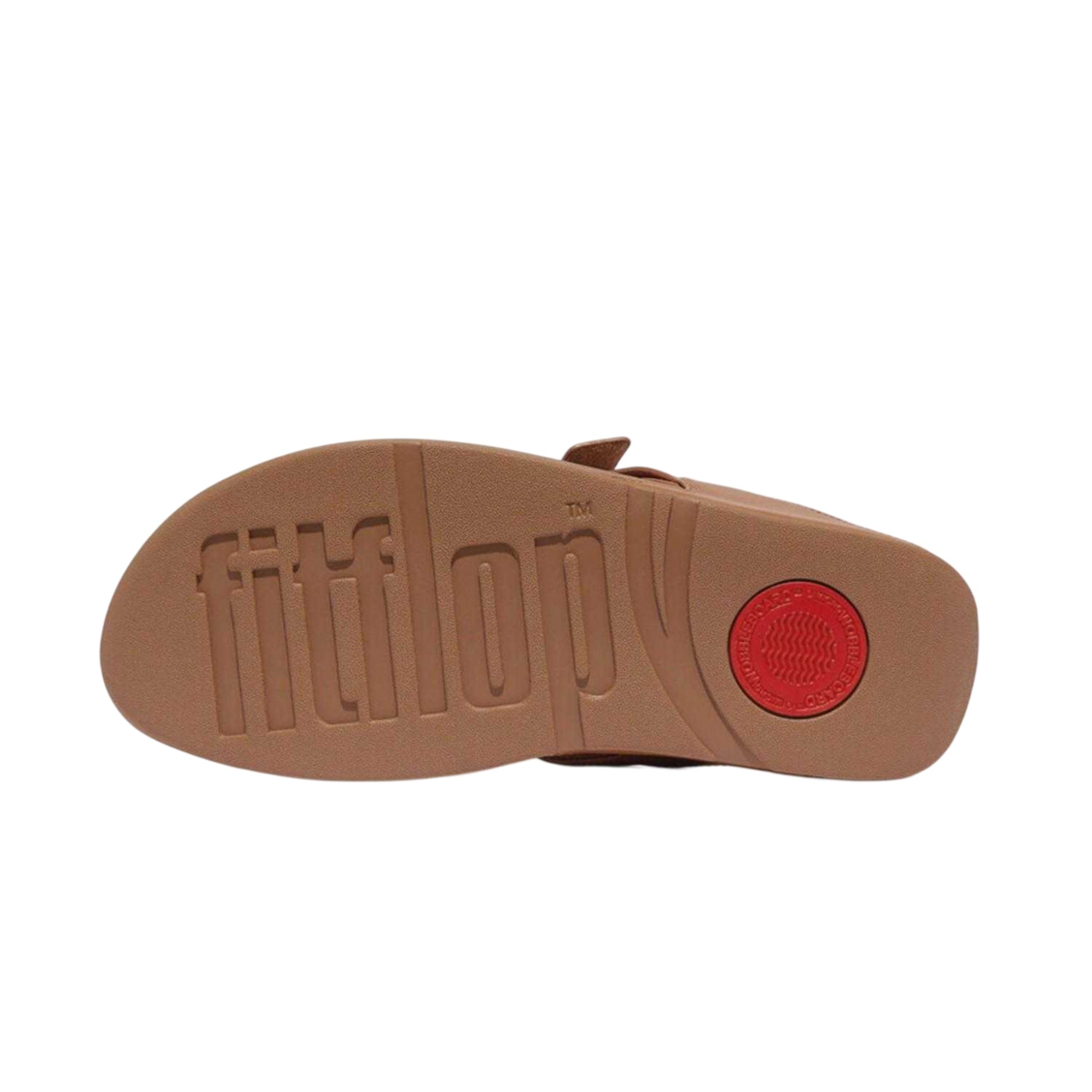 Beige - Side - Fit Flop Womens-Ladies Lulu Knotted Leather Sandals
