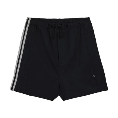 Black - Front - Y-3 Mens French Terry 3 Stripes Shorts