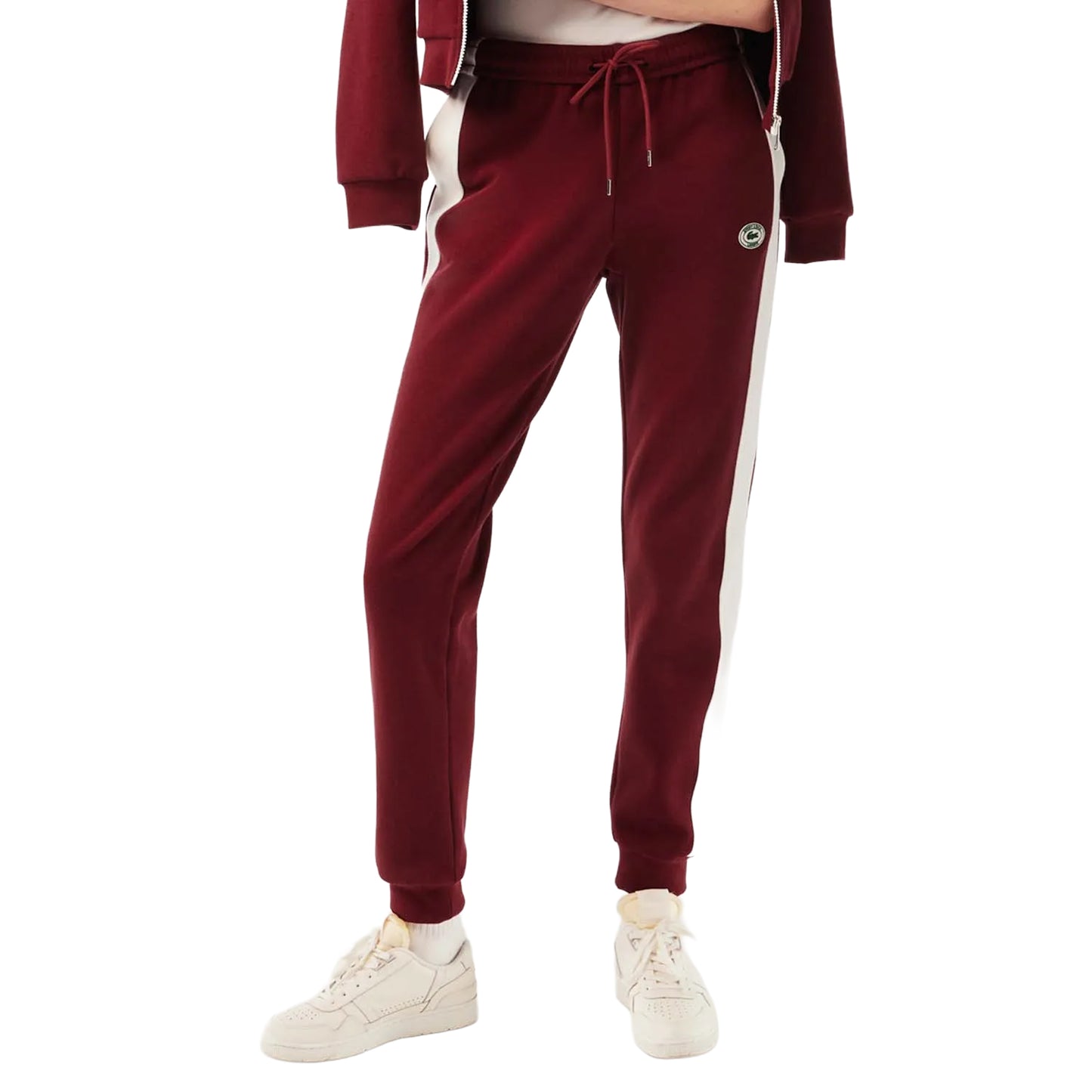Red - Lifestyle - Lacoste Womens-Ladies Sporty & Rich Stretch Jogging Bottoms