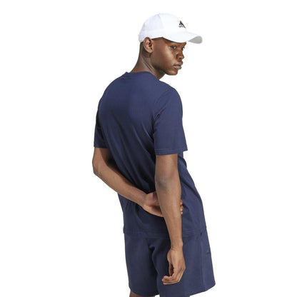 Navy - Side - Adidas Mens Graphic T-Shirt