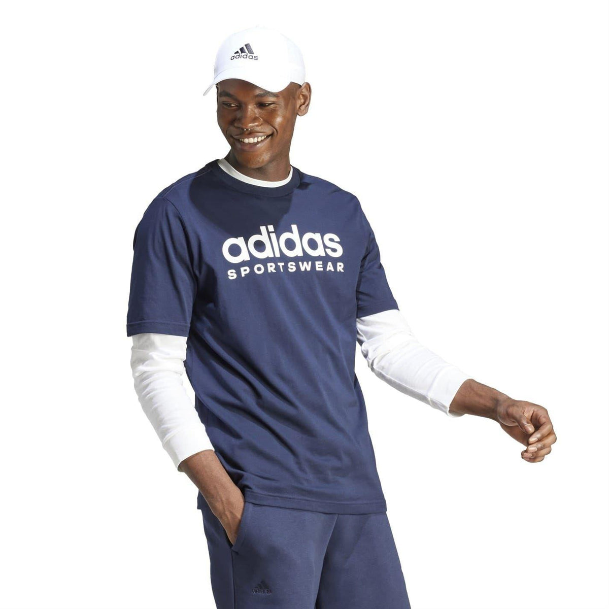 Navy - Lifestyle - Adidas Mens Graphic T-Shirt