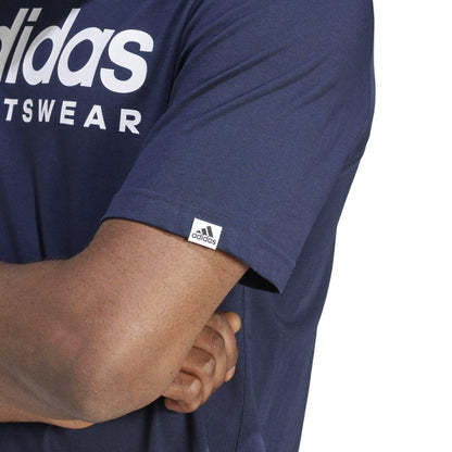Navy - Pack Shot - Adidas Mens Graphic T-Shirt