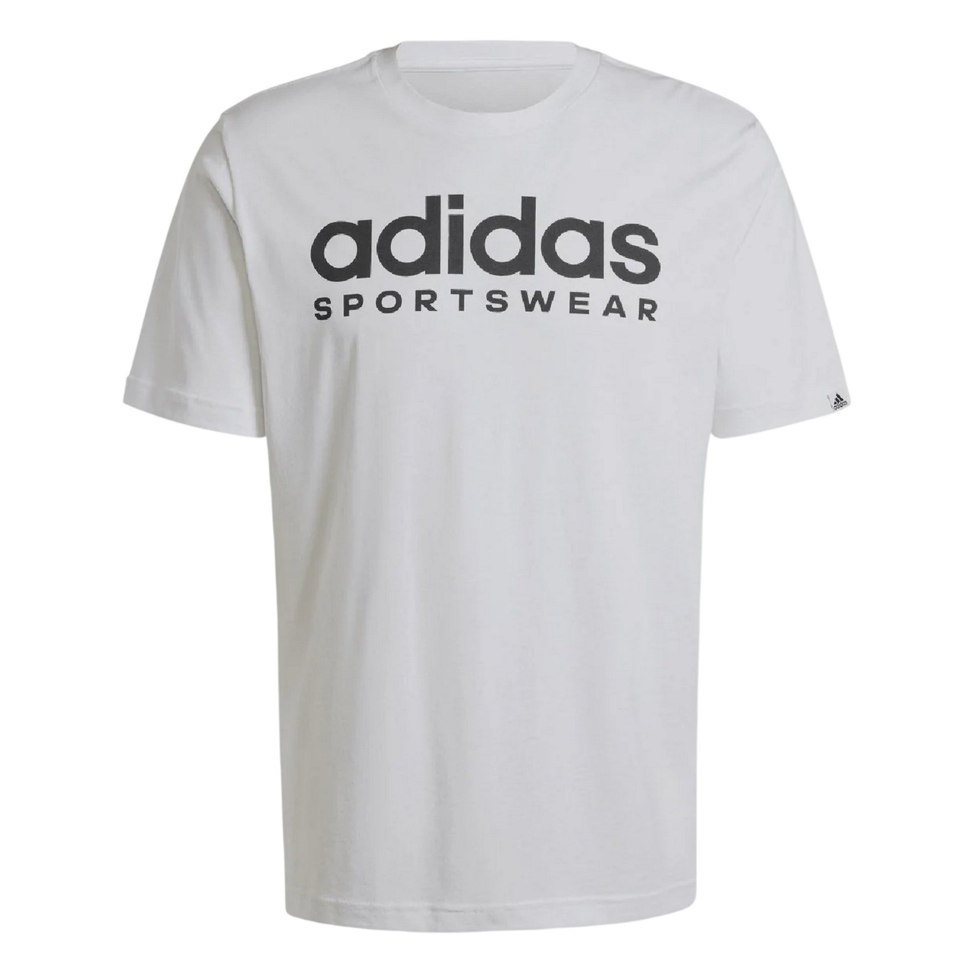 White - Front - Adidas Mens Graphic T-Shirt