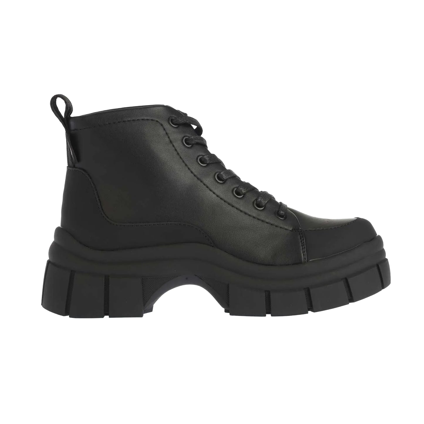 Black - Side - Rocket Dog Womens-Ladies Trusty Lace Up Platform Ankle Boots