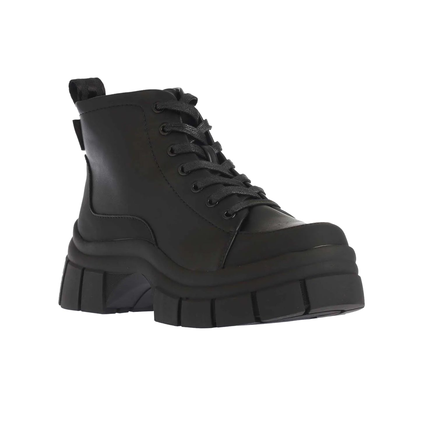Black - Front - Rocket Dog Womens-Ladies Trusty Lace Up Platform Ankle Boots