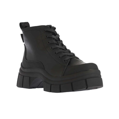 Black - Front - Rocket Dog Womens-Ladies Trusty Lace Up Platform Ankle Boots