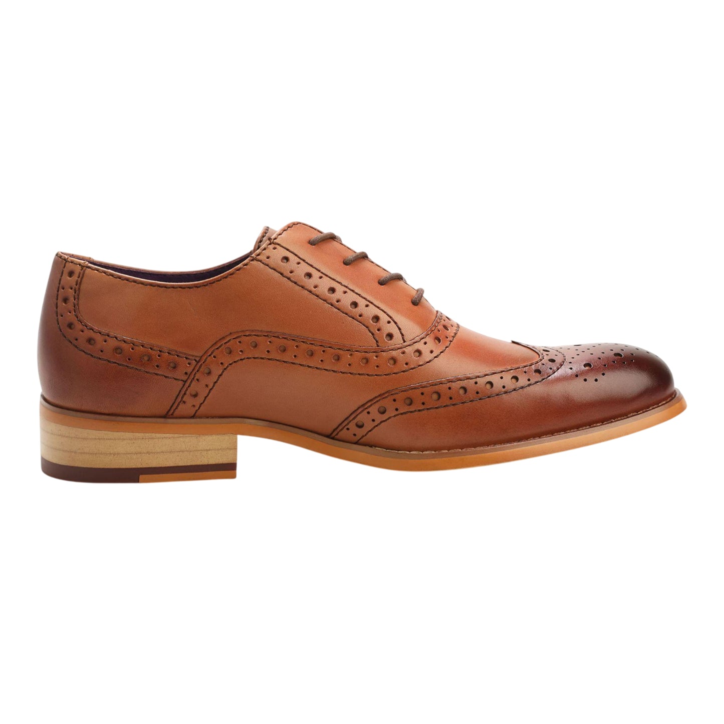 Beige - Back - Firetrap Mens Spencer Brogues