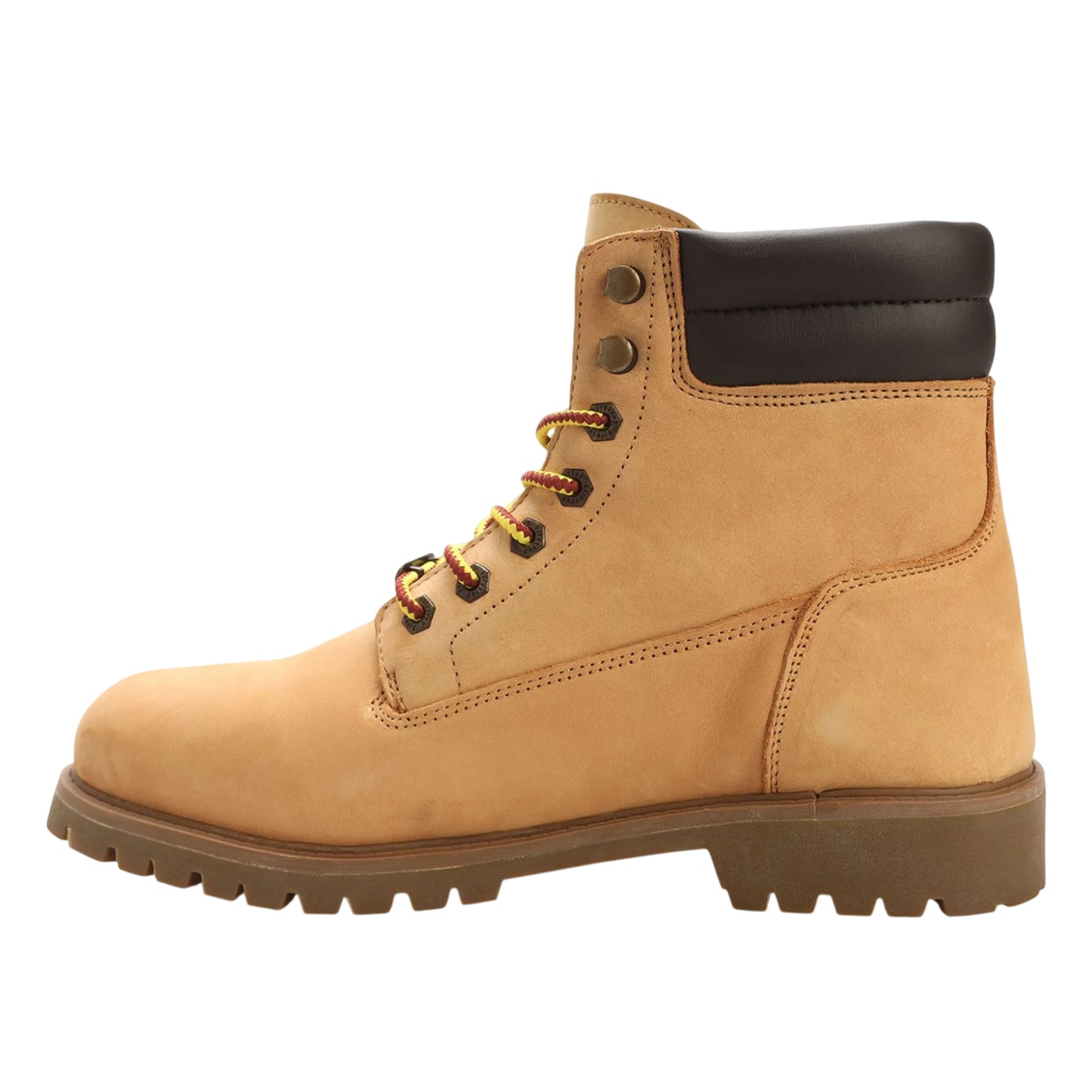 Beige - Back - Firetrap Mens Lumber 43 Leather Hiking Boots