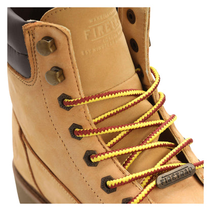 Beige - Side - Firetrap Mens Lumber 43 Leather Hiking Boots