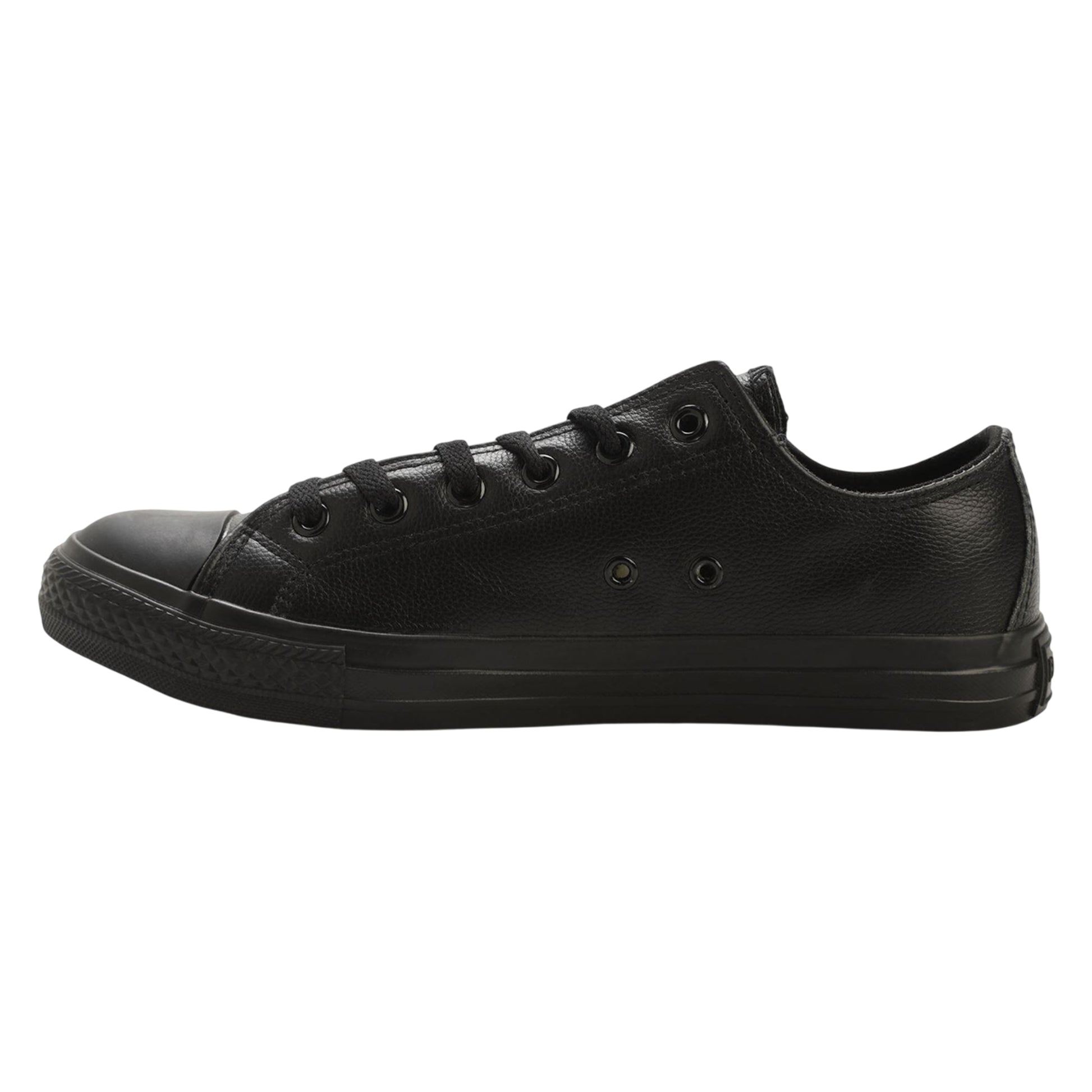 Black - Back - Firetrap Womens-Ladies Newick Leather Trainers