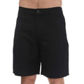 Navy - Front - Armani Exchange Mens Linen Rayon Twill Shorts