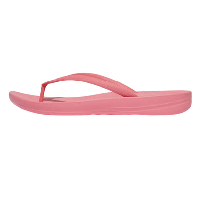 Pink - Back - Fit Flop Womens-Ladies iQushion Flip Flops