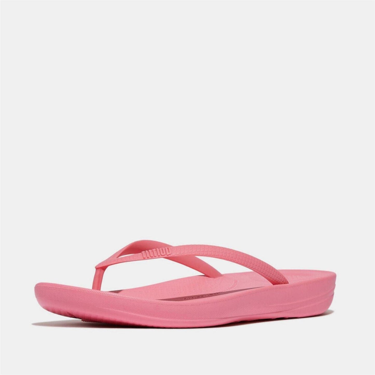 Pink-Black - Back - Fit Flop Womens-Ladies iQushion Flip Flops