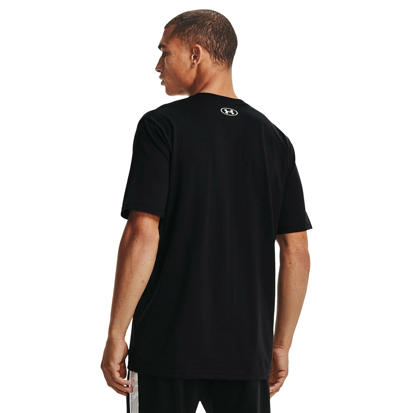 Black - Back - Under Armour Mens Camo Box T-Shirt