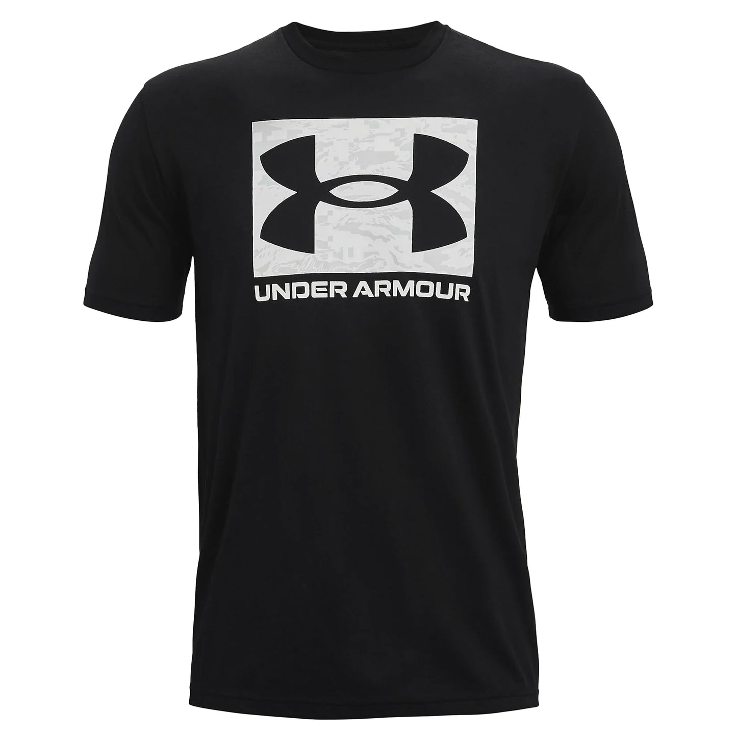 Black - Front - Under Armour Mens Camo Box T-Shirt