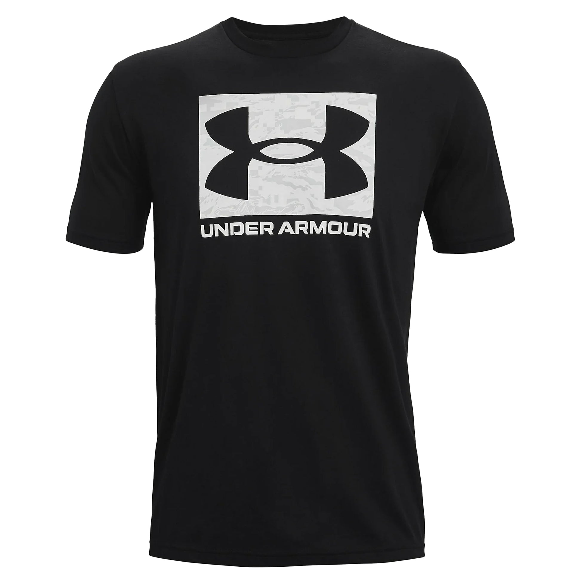 Black - Front - Under Armour Mens Camo Box T-Shirt