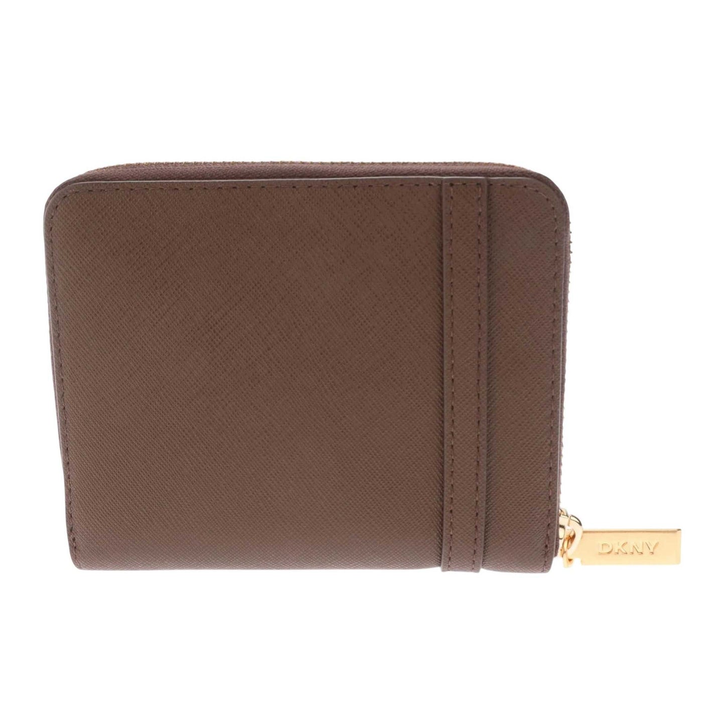 Brown - Back - DKNY Avril Zipped Wallet