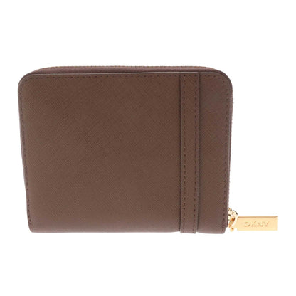 Brown - Back - DKNY Avril Zipped Wallet