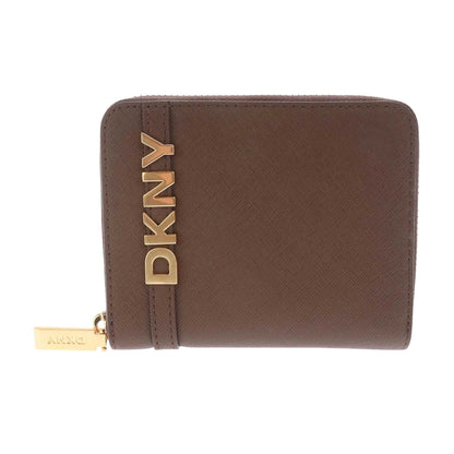 Brown - Front - DKNY Avril Zipped Wallet