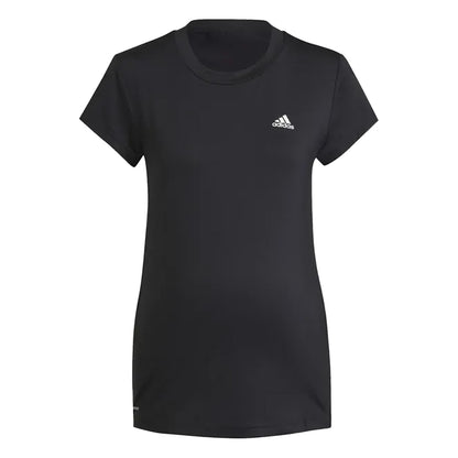 Black-White - Front - Adidas Womens-Ladies Designed To Move Colourblock Maternity Sport T-Shirt