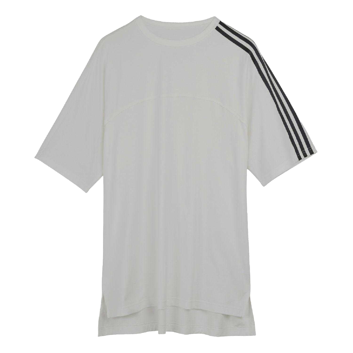 White - Front - Y-3 Mens 3 Stripes T-Shirt