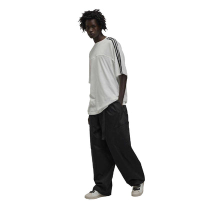 White - Pack Shot - Y-3 Mens 3 Stripes T-Shirt