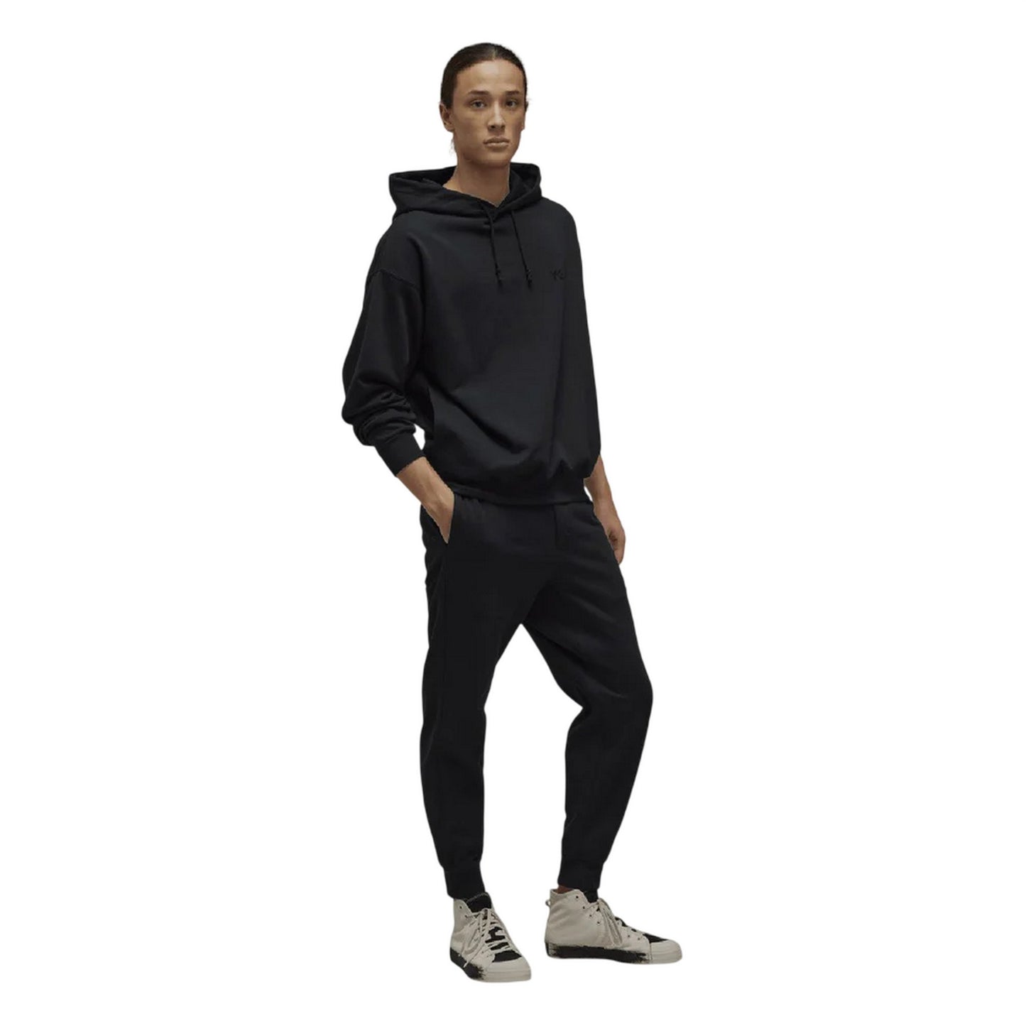 Black - Lifestyle - Y-3 Mens French Terry Cuffed Tracksuit Bottoms