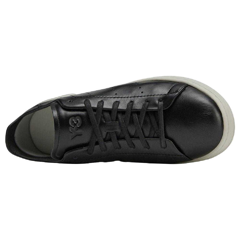 Black - Pack Shot - Y-3 Unisex Adult Stan Smith Leather Trainers