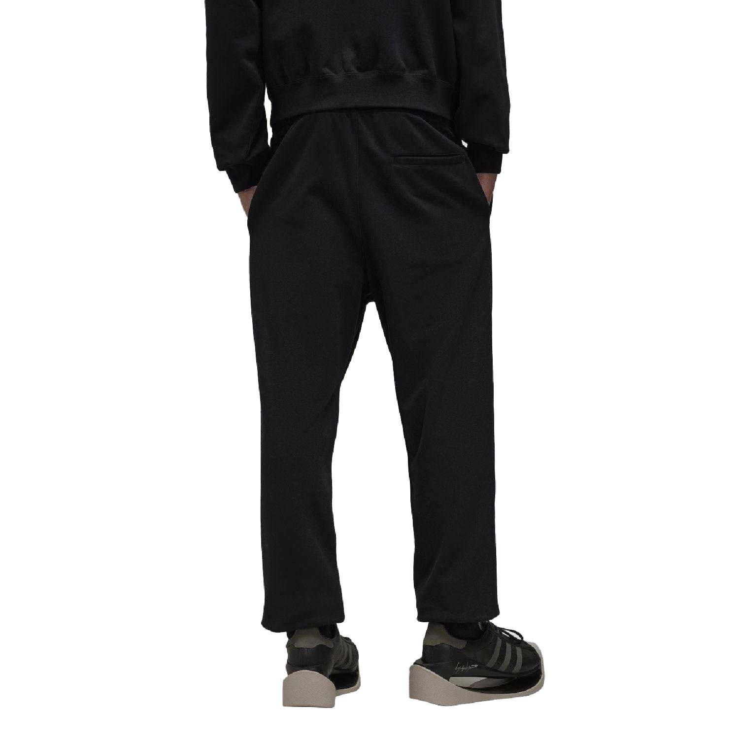 Black - Back - Y-3 Mens Brushed Terry Jogging Bottoms