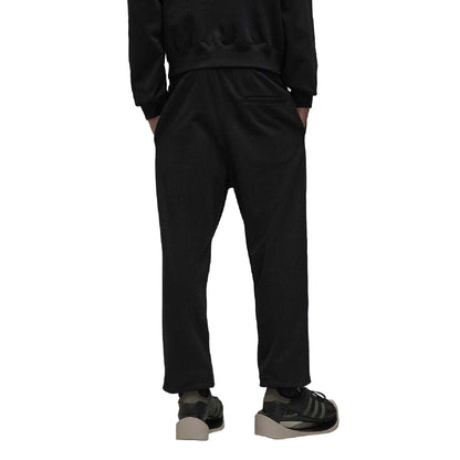 Black - Back - Y-3 Mens Brushed Terry Jogging Bottoms