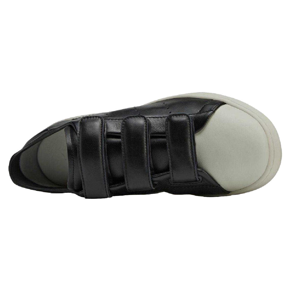 Black - Pack Shot - Adidas Unisex Adult Y-3 Stan Smith Leather Hook and Loop Trainers