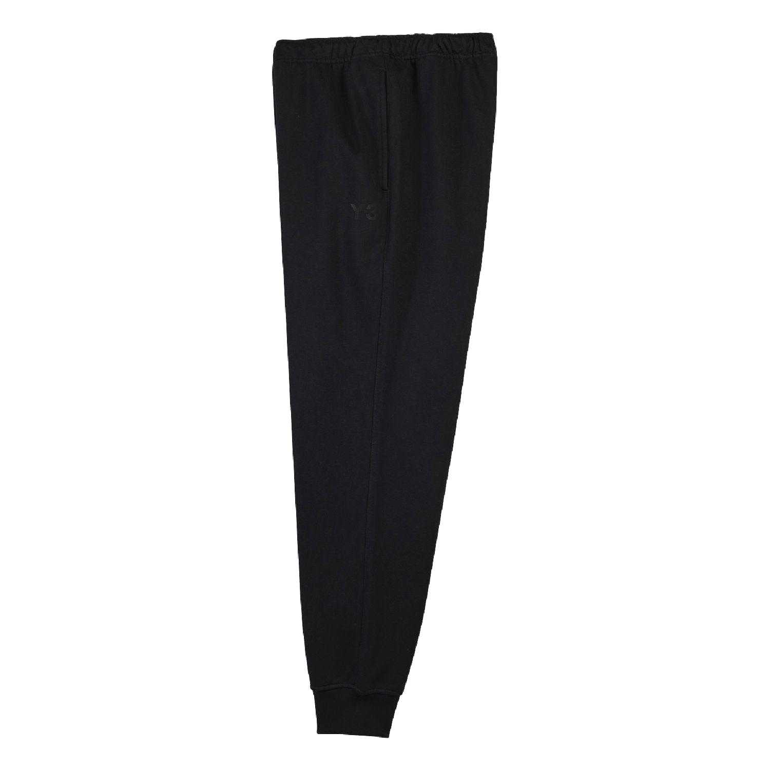 Black - Front - Y-3 Mens Brushed Terry Cuffed Jogging Bottoms