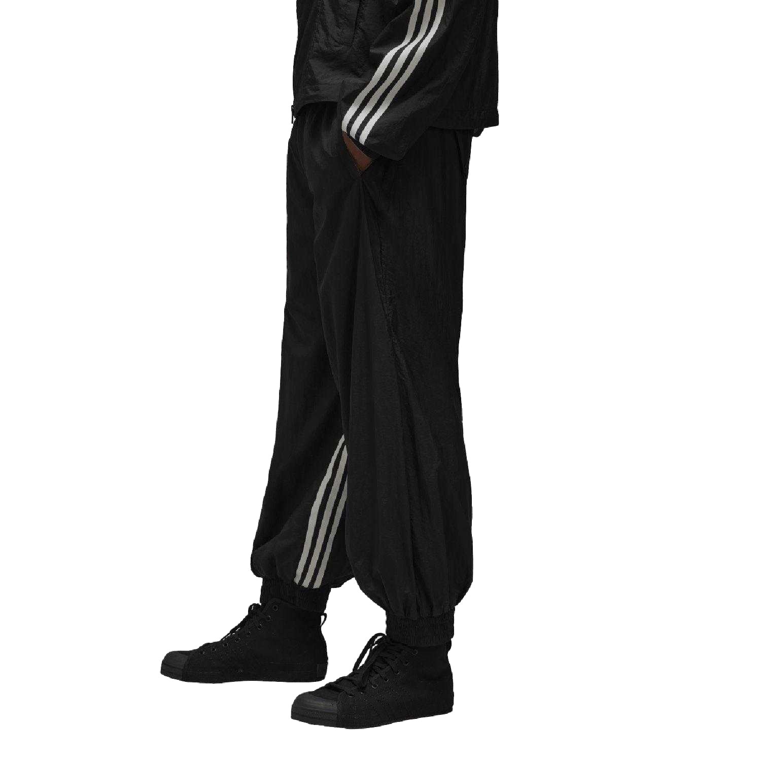 Black - Lifestyle - Y-3 Mens Nylon 3 Stripes Jogging Bottoms