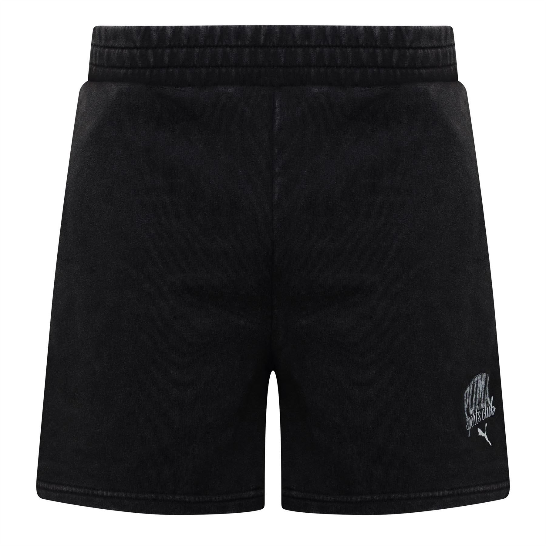 Black - Front - Puma Mens Class Washed Shorts