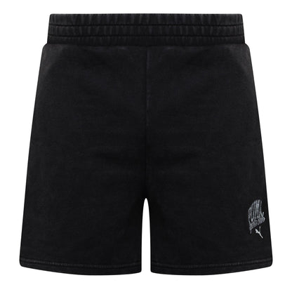Black - Front - Puma Mens Class Washed Shorts