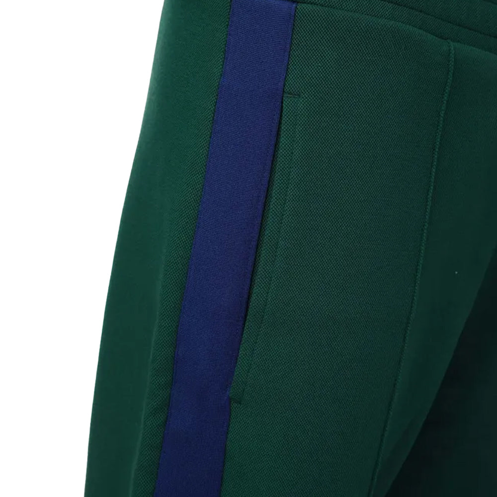 Green-Blue - Lifestyle - Lacoste Mens Heritage Pique Colour Block Jogging Bottoms
