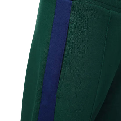 Green-Blue - Lifestyle - Lacoste Mens Heritage Pique Colour Block Jogging Bottoms