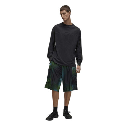 Multicoloured - Pack Shot - Y-3 Mens Mesh All-Over Print Shorts