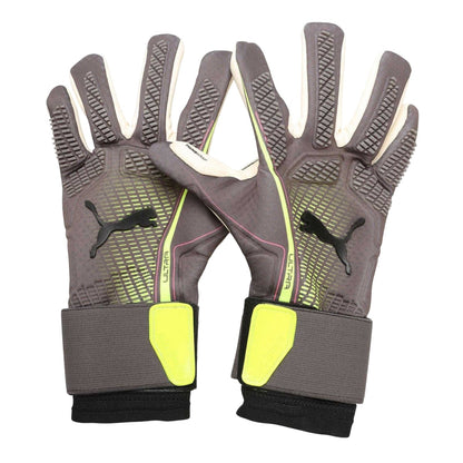 Silver - Pack Shot - Puma Unisex Adult Ultra Hybrid Goalkeeper Gloves