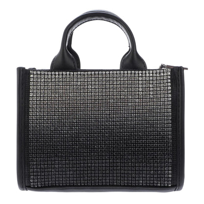 Black-Silver - Back - DKNY Hadlee Embellished Mini Crossbody Bag