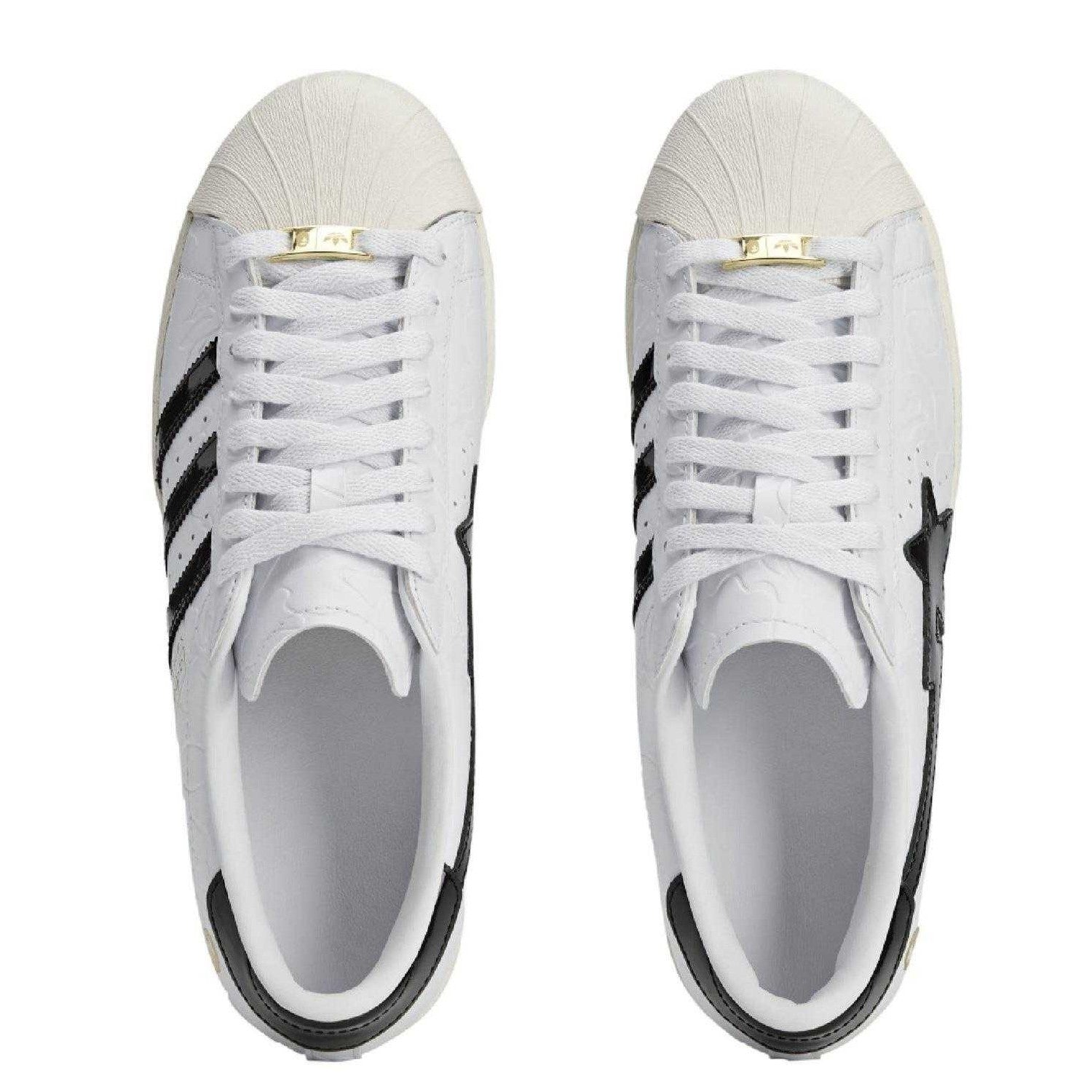 White - Pack Shot - Adidas Unisex Adult SSTR Bape Trainers