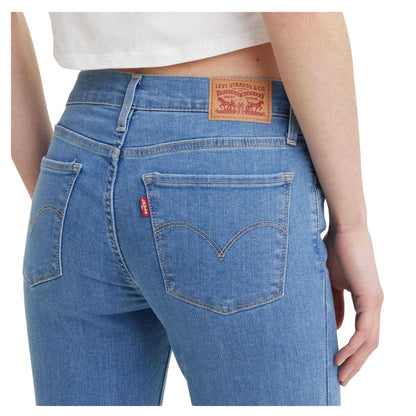 Blue - Side - Levis Womens-Ladies 710 Super Skinny Jeans