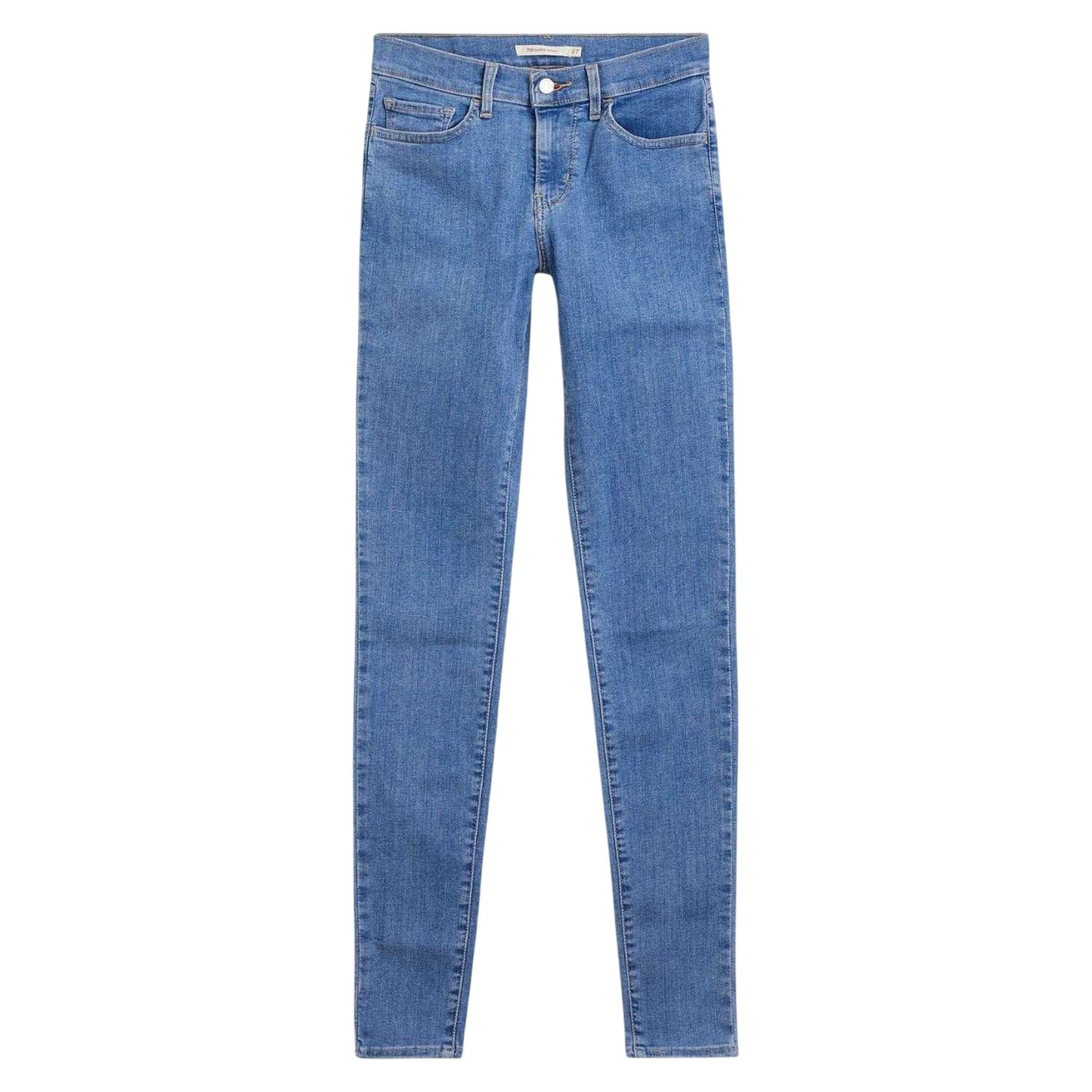 Blue - Front - Levis Womens-Ladies 710 Super Skinny Jeans