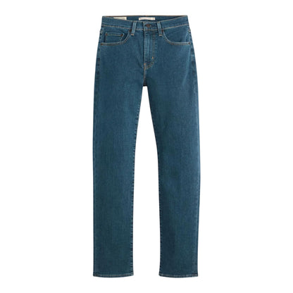 Blue - Front - Levis Womens-Ladies 724 High Rise Straight Jeans