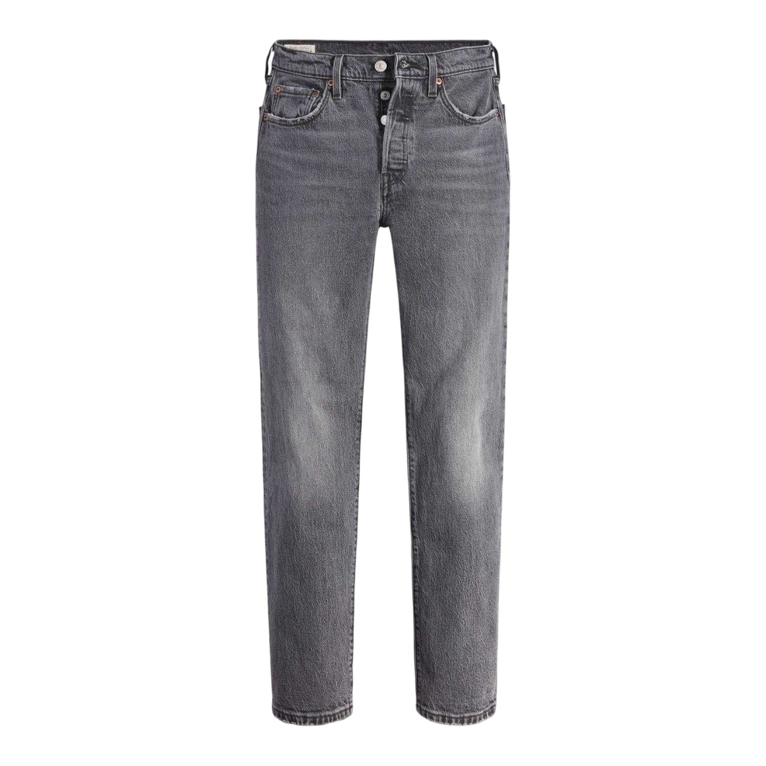 Grey - Front - Levis Womens-Ladies 501 Original Jeans